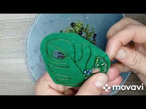 Видео: мк броши  монстера.