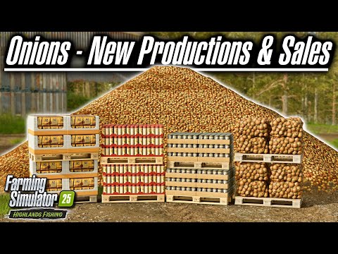 Видео: Лук — продажа и производство | Расширение для Highlands Fishing | Farming Simulator 25