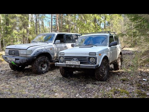 Видео: Нива на 30-х Комфорсерах и 80-ка на 33-х Максисах