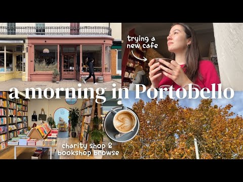 Видео: Утро в Портобелло, Эдинбург | Благотворительный шопинг, новое кафе