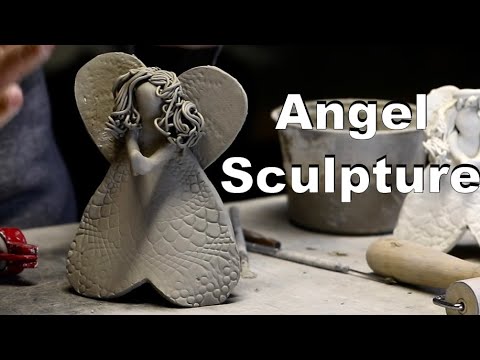 Видео: Видеоурок по лепке ангела из глины