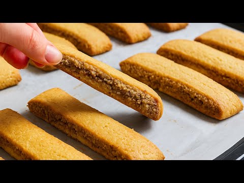 Видео: 🍪 Песочное печенье с ореховой начинкой 🌰 Домашний вкус, тающий во рту! 😍