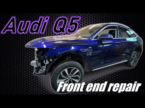 Видео: AUDI Q5. Front end repair. Ремонт переда.