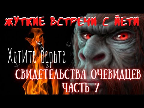 Видео: Жуткие встречи с Йети: СВИДЕТЕЛЬСТВА ОЧЕВИДЦЕВ. Часть 7. Читает Леонид Блудилин