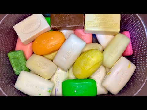Видео: ASMR 🔪🔥🧼Cutting soap 👌🏻🔪Резка мыла💚🤍🩷💛🧡