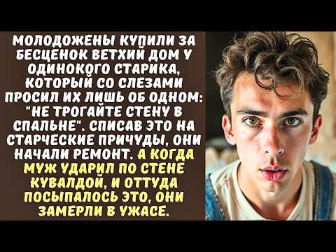 Видео: Молодая ПАРА купила дом у ОДИНОКОГО СТАРИКА, а когда решили снести стену, чтобы сделать ремонт...