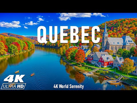 Видео: Осень в Квебеке 4K 🍁 Лаврентийские горы, кленовые леса и исторические города в осенних красках
