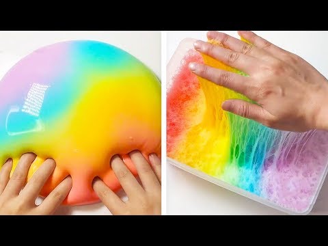 Видео: Самое удовлетворяющее видео слизи ASMR | Релаксирующая странно удовлетворяющая слизь 2019 | 351