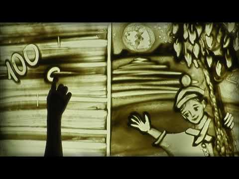 Видео: "Мама на даче" песочная анимация Е. Нестеровой на стихотворение А. Кудряшевой