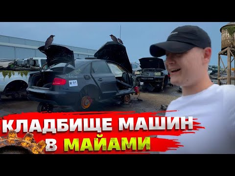Видео: Кладбище автомобилей в Майами │ Сп***или батарею │ Цыганский Porsche, Maseratti, BMW E38...