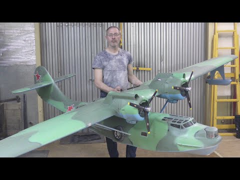 Видео: « Catalina PBY-5 » Фильм двенадцатый (Покраска самолета , и центровка  )