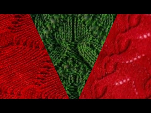 Видео: 6 люксовых узоров со схемами и описанием. 6 luxury patterns with patterns and descriptions, knitting