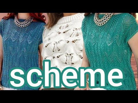 Видео: 6 СХЕМ на Роскошные вязаные женские летние кофточки. 6 PATTERNS for Luxurious knitted summer blouses