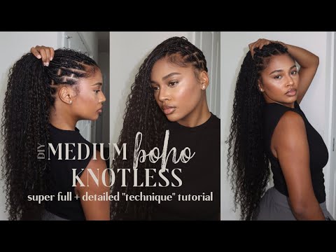 Видео: 011 | КАК СДЕЛАТЬ: СУПЕРПУСТНЫЕ СРЕДНИЕ БОХО-ВОЛОСЫ БЕЗ УЗЛОВ | ПОДРОБНАЯ ТЕХНИКА + ВОДЯНЫЕ ВОЛНЫ...