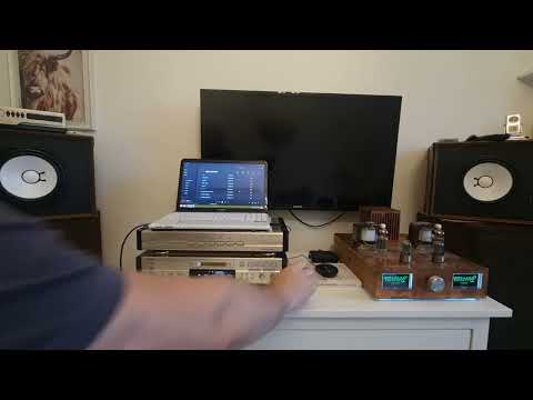 Видео: Сравнение мини-дисковой деки Denon dmd-800 и ЦАПа Denon DA-500G+Yamaha NS-451, ламповый однотакт