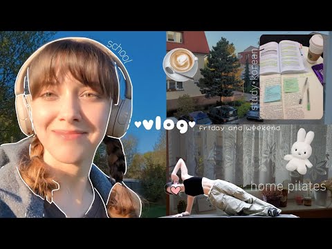 Видео: [Vlog]ೃ⁀➷ моя пятница и выходные:: учёба, корейский, пилатес, саморазвитие 🐢