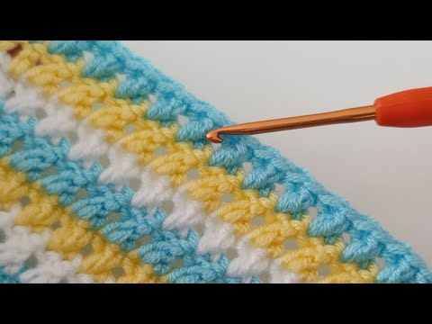 Видео: Чудесный 💯 бесплатный узор детского пледа крючком для начинающих 2022