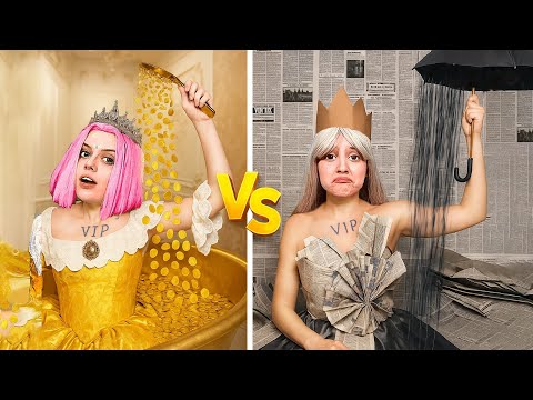 Видео: БОГАТАЯ против БЕДНОЙ ПРИНЦЕССЫ! КТО ВЫЖИВЕТ в ЧЕЛЛЕНДЖЕ?!