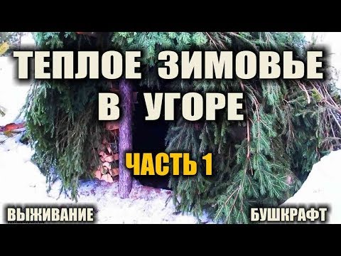 Видео: ЗИМОВЬЕ В ТАЙГЕ ч.1 Строительство, очаг, первый огонь, проверка задымленности