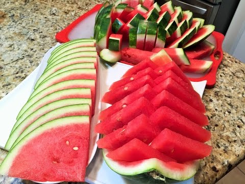 Видео: КАК НАРЕЗАТЬ  АРБУЗ красиво и быстро. 3 способа. HOW to slice watermelon.