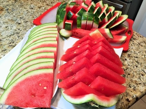 Видео: КАК НАРЕЗАТЬ  АРБУЗ красиво и быстро. 3 способа. HOW to slice watermelon.