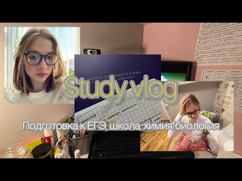 Видео: Study vlog/ будни 11-классницы/ химбио