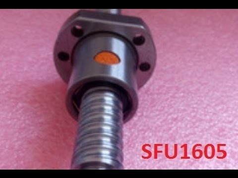 Видео: Чистка сборка гайки ШВП SFU 1605 и установка её на винт