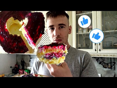 Видео: Торт "Наскоро" без глютена с джемом и взбитыми сливками!