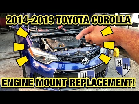 Видео: Громкий шум и вибрация на Toyota Corolla устранены быстро и просто! Замена опоры двигателя Coroll...