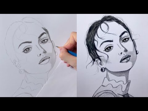 Видео: Нарисовать простой рисунок карандашом / Drawing tutorial ✍️🤗 #drawing #zeichnen