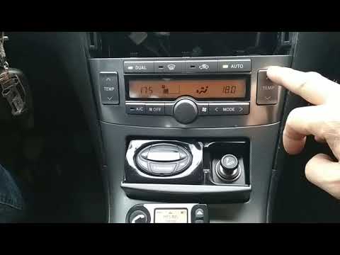 Видео: Блок климат-контроля Toyota Avensis T25.