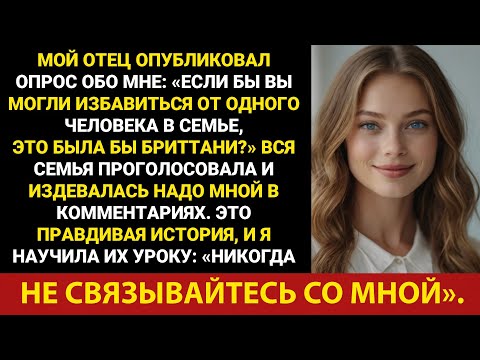 Видео: Мой папа опубликовал опрос обо мне: «Если бы можно было вычеркнуть одного человека из семьи, ...