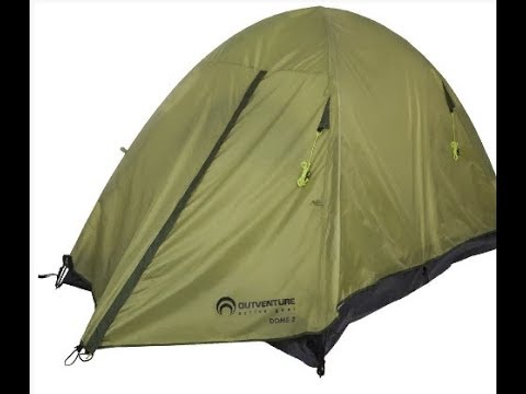 Видео: Обзор палатки Outventure Dome_2 из "Спортмастера" для небольших походов.