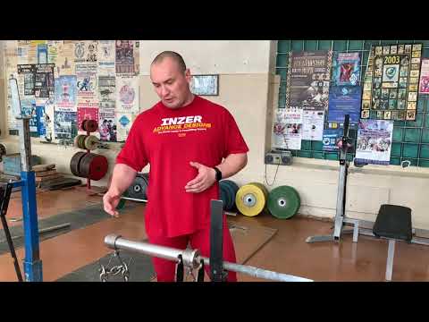 Видео: Жим лёжа с использованием цепей и резины. Первый опыт.