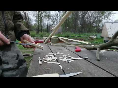 Видео: простейшие деревянные ножны