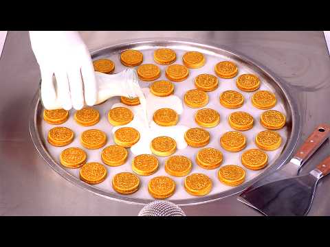 Видео: АСМР | Как приготовить массивное золотое печенье Oreo — роллы с мороженым | Сытно и вкусно