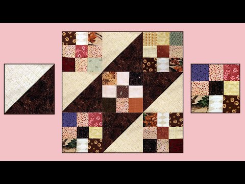 Видео: Пэчворк для начинающих - блок "Шахматка" (Разбор + Эскизы)