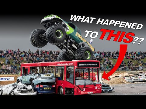 Видео: Почему монстр-траки перестали давить автомобили???