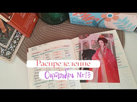 Видео: Распределение бюджета по системе денежных конвертов. Октябрь распределение №13.