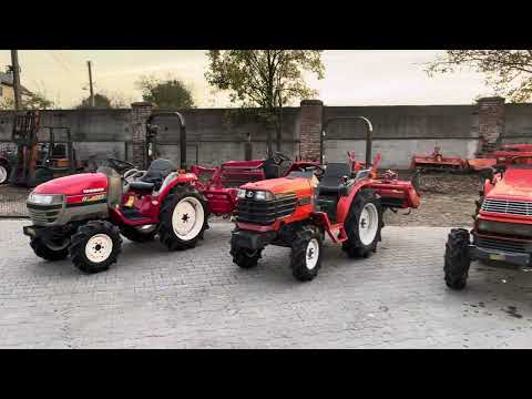 Видео: Японські 20 сильні красені та Yanmar F20D з цікавою грунтофрезою!
