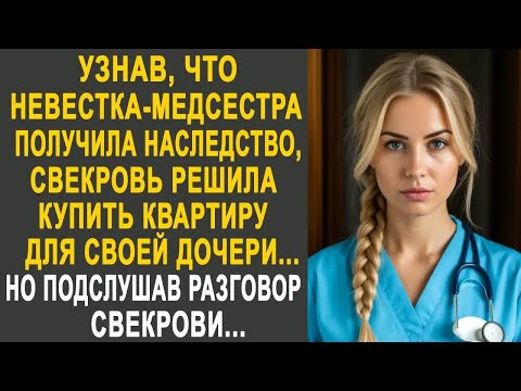 Видео: Узнав, что невестка-медсестра получила наследство, свекровь решила купить квартиру для дочери...