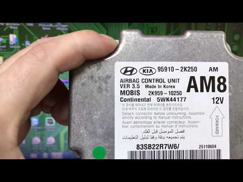 Видео: Блок SRS MOBIS KIA SOUL, программирование с использованием программатора и калькулятора HExGuru