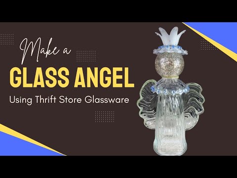 Видео: Превратите находки из секонд-хенда в прекрасного СТЕКЛЯННОГО АНГЕЛА! #сделайсам #апсайклинг