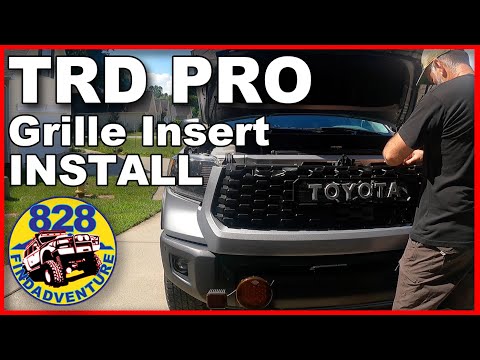 Видео: Установка решетки радиатора TRD Pro Grille Insert в Toyota Tundra теперь очень проста.