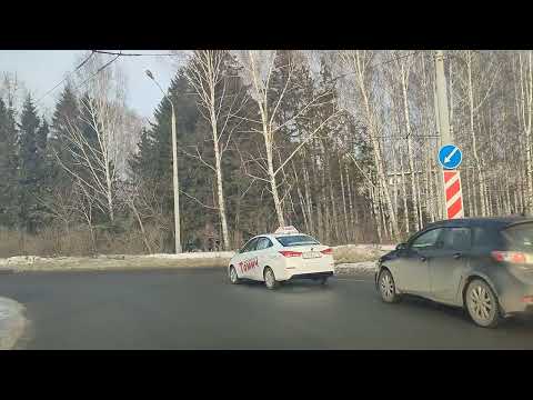 Видео: Экзаменационный маршрут. Томск. кольцо Беринга, разворот за заправкой Газпром. 2025 г.