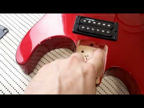 Видео: Jackson Superstrat 🇨🇳 Часть 1. Шлифовка торцов ладов. Ремонт электроники. Отстройка.