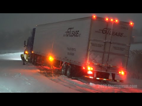 Видео: Снежный эффект озера Индиана | 9–10 ноября 2025 г.