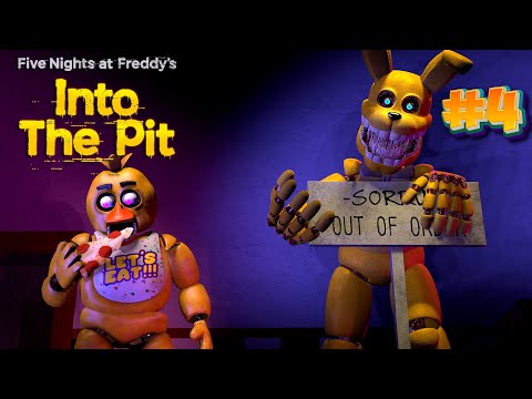 Видео: Желтый заяц объединился с Курицей во FNAF Into The Pit #4