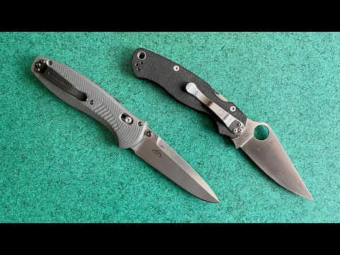 Видео: Spyderco Paramilitary 2 vs Bencmade Barrage 580-2 какой лучше?