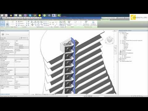 Видео: Семейства в Revit: высотка